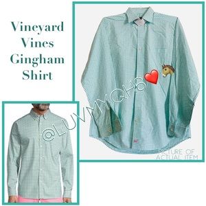 Vineyard Vines Gingham Mens Shirt